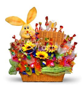 candy bouquet with toy